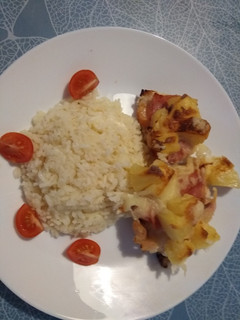 Hawaii csirkemell Monique módra recept fotója