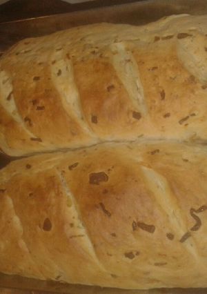 Una foto de Pan de ajo y cebolla con jengibre (improvisado)