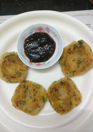 A picture of Brown rice flakes cutlets.