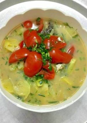 Hình của món Cá nấu canh dứa.