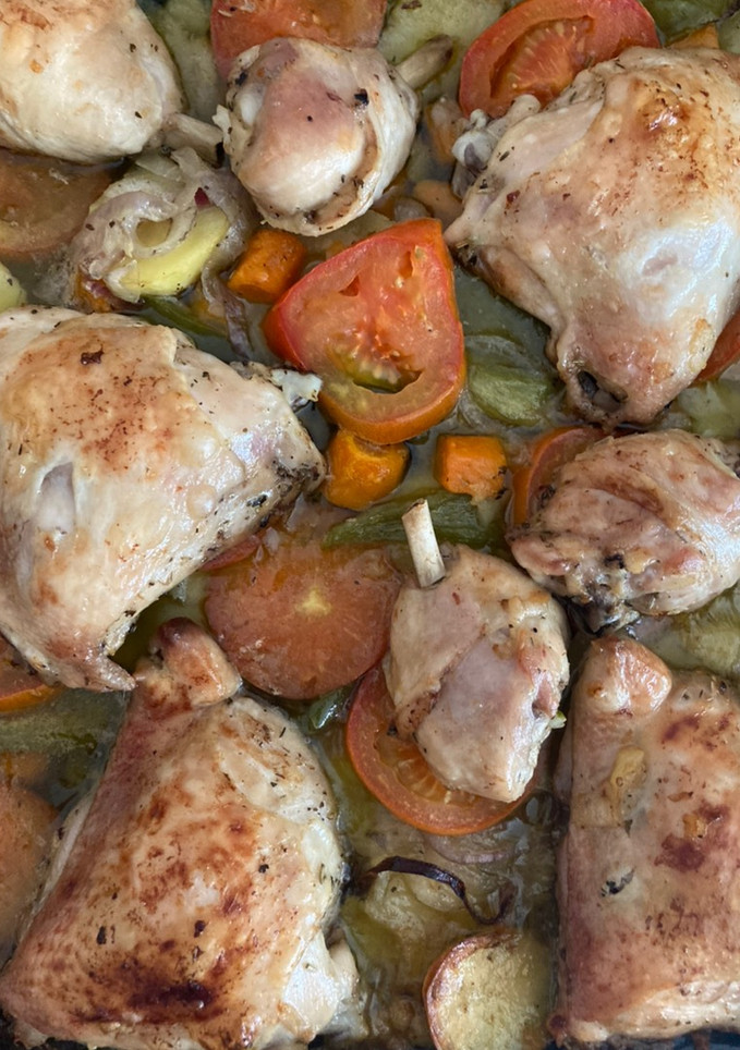 Una foto de Pollo asado