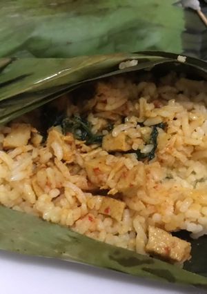 Foto resep 29. Nasi Bakar Ayam Suwir Bumbu Bali
