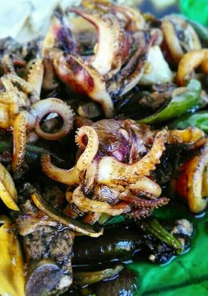 Foto resep Tumis Cumi plus petai cabai hijau