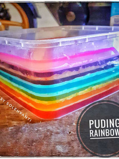 Foto resep Puding Rainbow