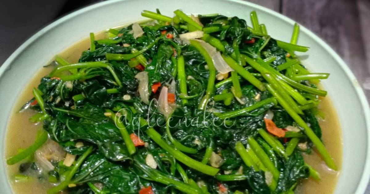 Resipi Pucuk Keledekdaun Ubi Manis Tumis Belacan Oleh Qleenalees Kitchen Cookpad 