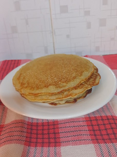 A picture of Egg less pancakes.