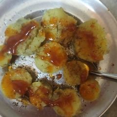 Sweet potato chaat A picture of Sweet potato chaat.