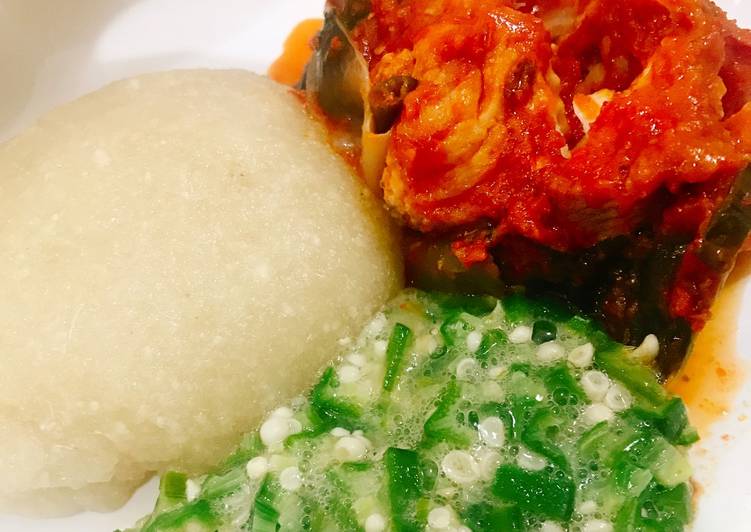 Easiest Way to Prepare Award-winning Okra and catfish stew with eba