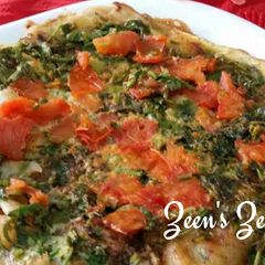 A picture of Anda and Veggie Paratha.