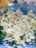 Arroz con pollo y perejil