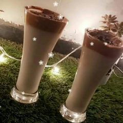A picture of Dalgona coffee.