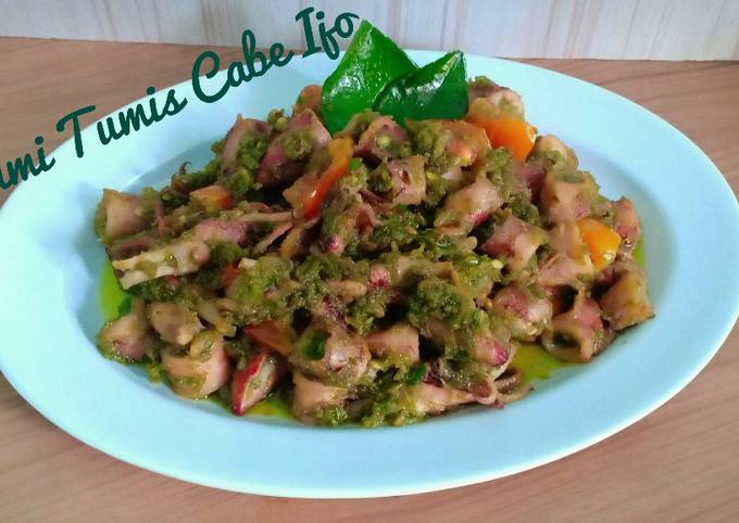 Cumi Tumis Cabe Ijo