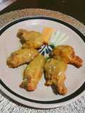 Alitas de pollo en salsa habanero con mango. #Freir1
