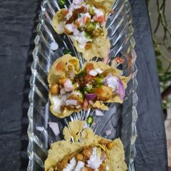 A picture of One bite Papar tandoori chaat recipe.