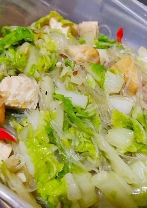 Foto resep Tumis sawi putih mix soun & tahu putih ala buiz