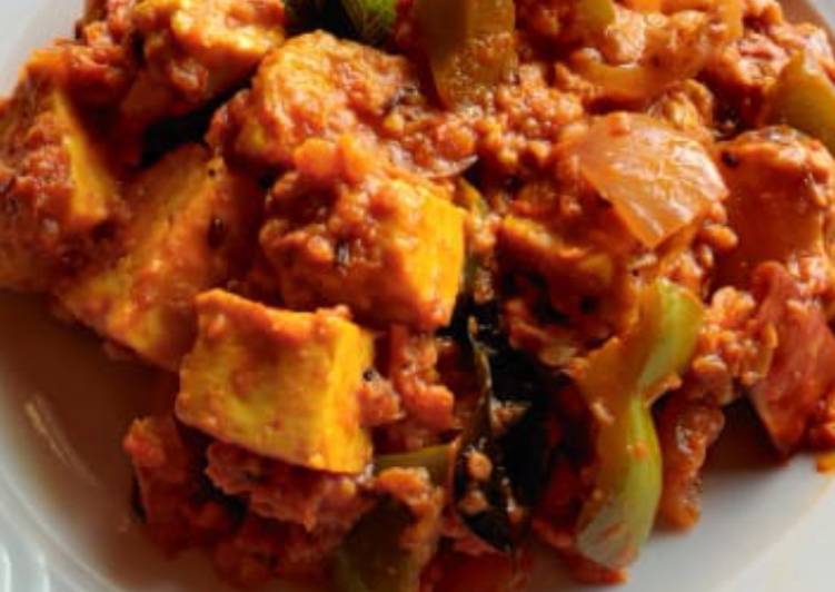 Capsicum masala paneer