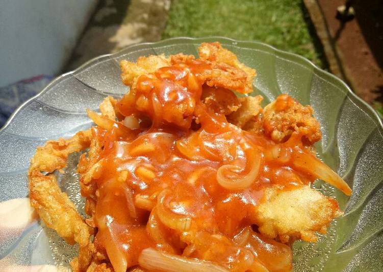 Resep Jamur crispy saus tiram yang Sempurna