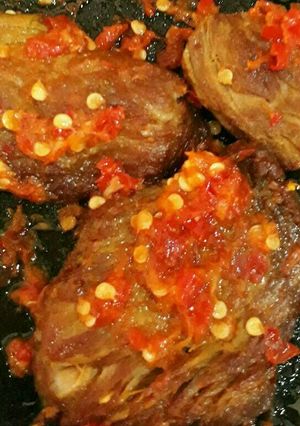 Foto resep Empal penyet sambal bawang ala dek Nina