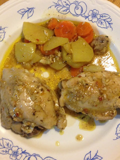 Una foto de Pollo a la cacerola