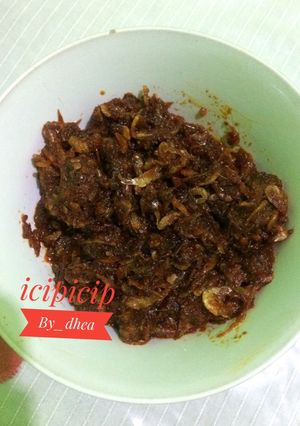 Foto resep Sambal tumis rebon(isi ketupat)