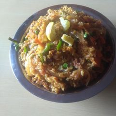 A picture of Urad dal spicy rice.