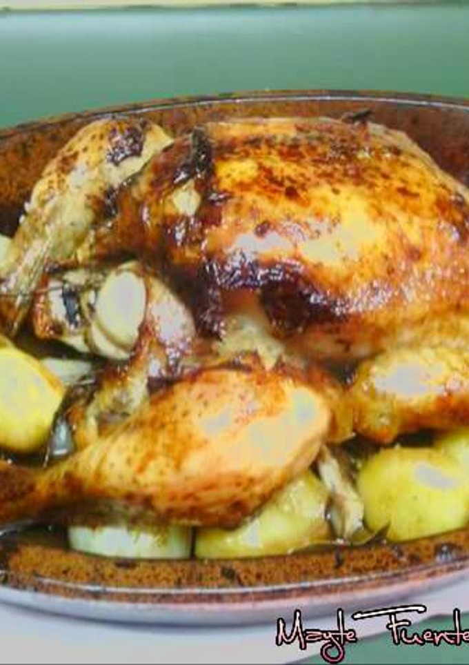 Una foto de Pollo al horno a mi manera