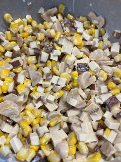 A picture of Corn Tofu Salad (vegetarian).