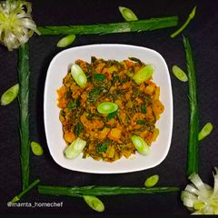 Green Onion Sabji A picture of Green Onion Sabji.