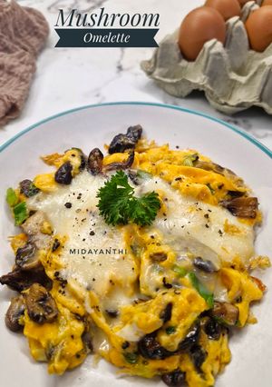Foto resep Jamur Telur Orak Arik/Mushroom Omelette/Mantarli Yumurta
