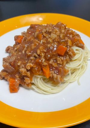 รูปของ สปาเก็ตตี้ซอสมะเขือเทศหมูสับ