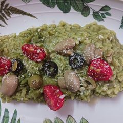 A picture of Pesto-Risotto Rice.