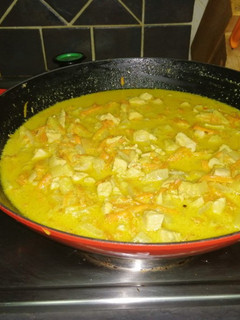 A picture of Caitlin Chicken Coconut Curry.
