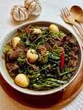 Kangkung Cah Daging Telur Puyuh