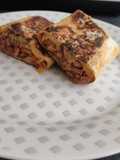 Homemade Ground Beef and Cheddar Burrito