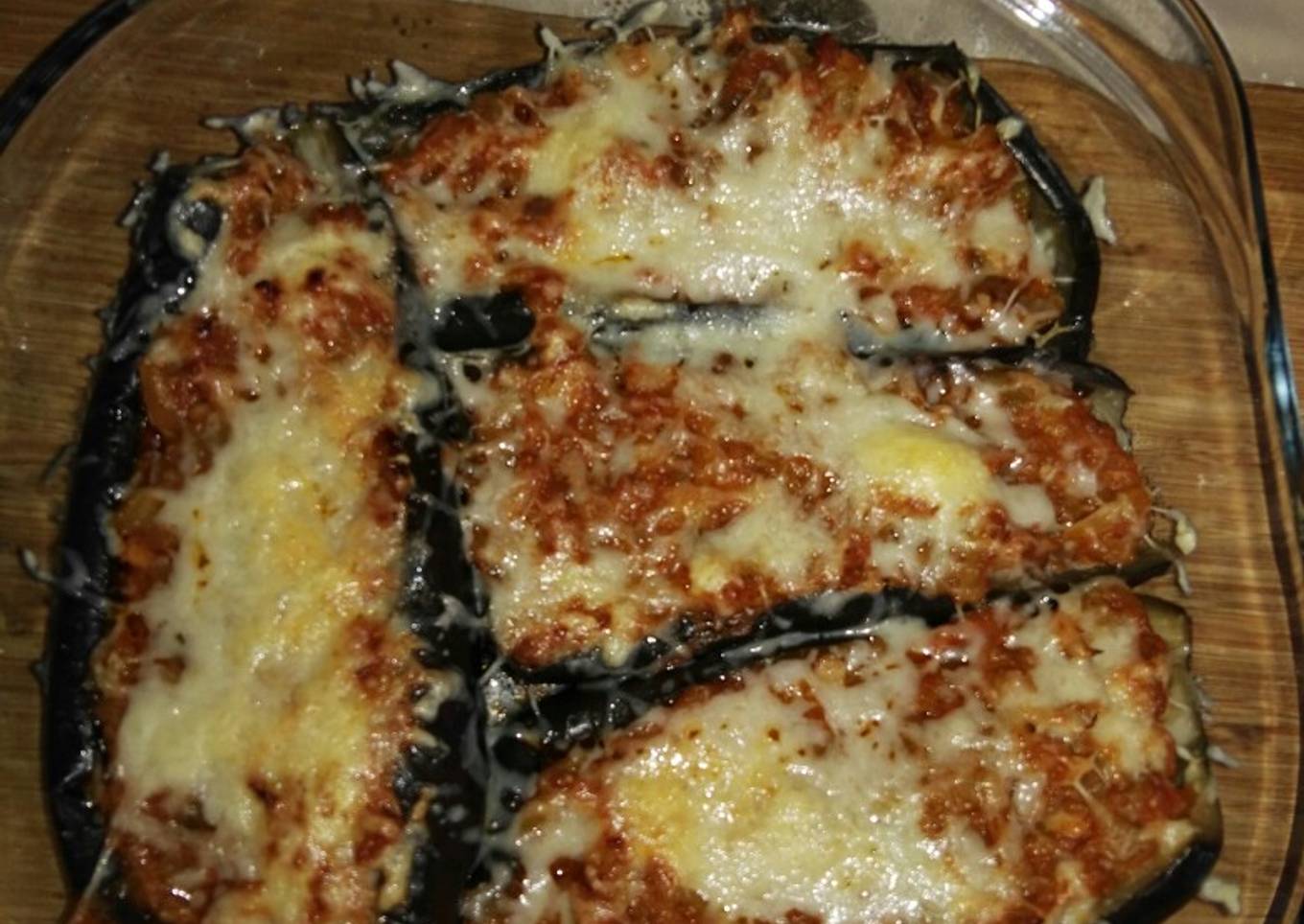 Berenjenas rellenas de atún