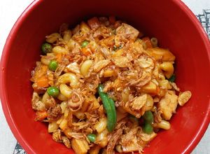Foto resep Tumis Makaroni Slice Chicken