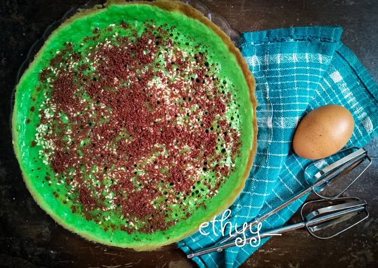 Martabak manis (teflon) coklat wijen pandan