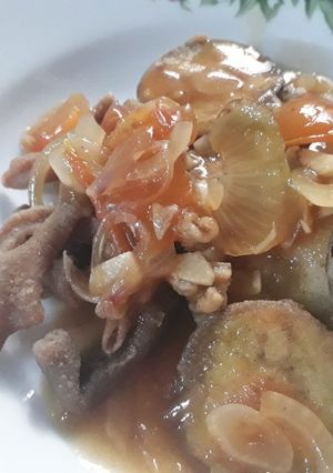Foto resep Usus-Terong krispi saus tiram