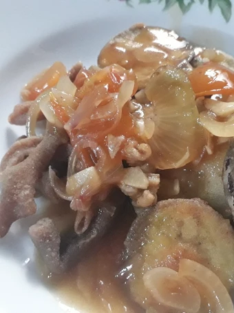 Langkah Gampang Membikin Resep Usus-Terong krispi saus tiram yang Lezat Sekali Anti Ribet, Mantap Sekali