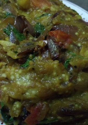 A picture of Baingan Ka bharta.