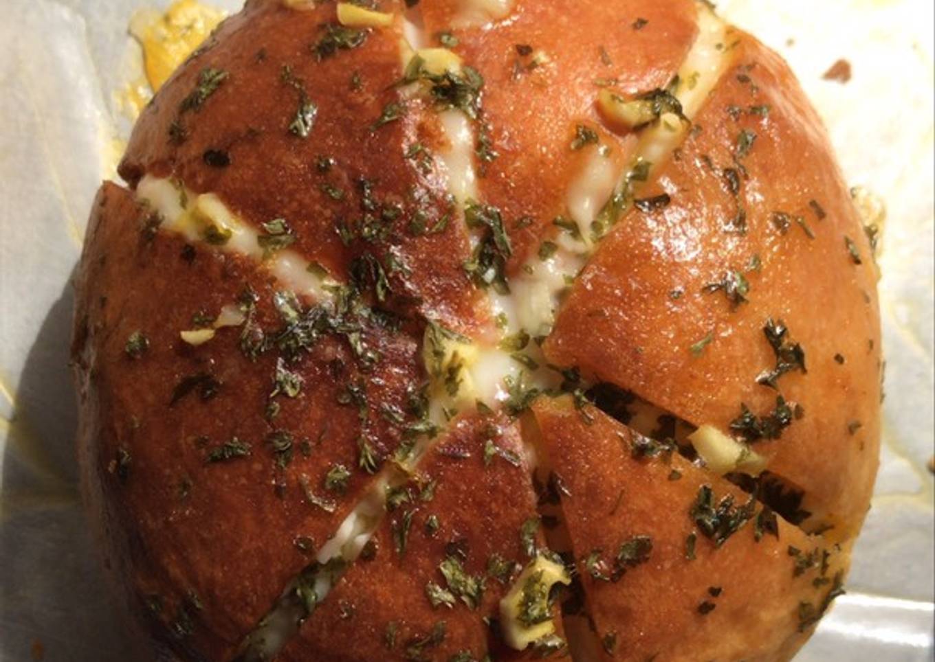 Korean garlic cheese bread