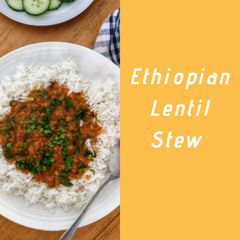 A picture of Ethiopian lentil stew.