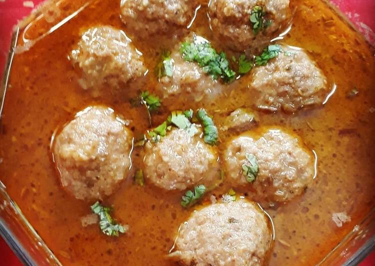 Simple Way to Make Quick Kofta curry meatballs