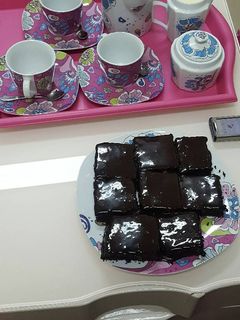 صورة لوصفة كيكة الشوكولاتة بالصوص