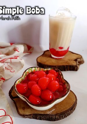 Foto resep Simple Boba Merah Putih
