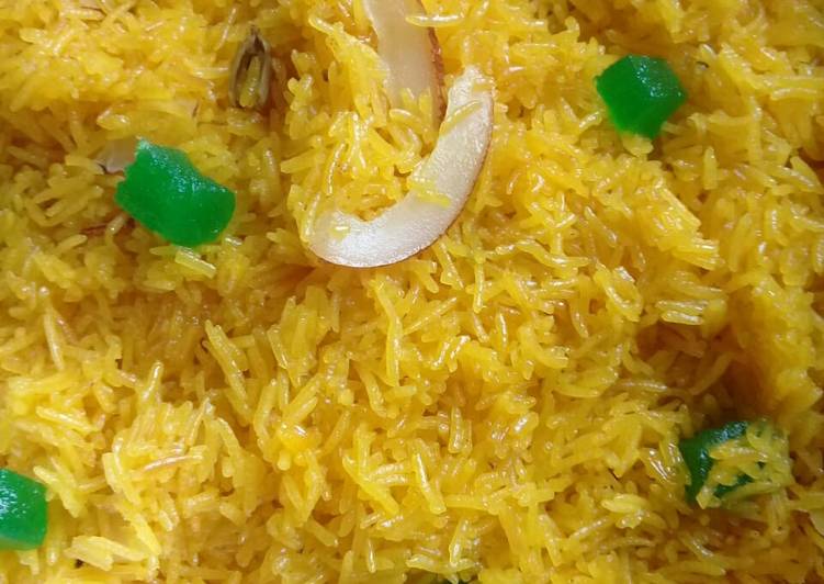 Easiest Way to Prepare Homemade Zrdaa pulao