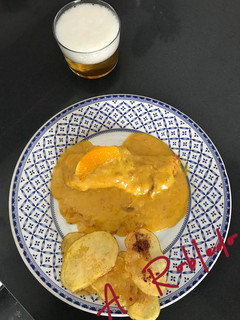 Una foto de Salmón a la naranja