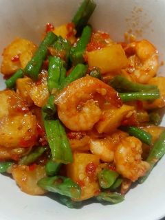 Foto resep Tumis Udang Kentang Balado