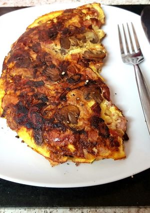 A picture of My full Breakfast Omelette. 👍.