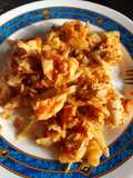 Pavo con repollo sofrito